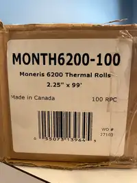 MONERIS 6200 Thermal Paper Rolls