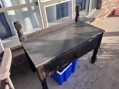 wooden entry table, View more