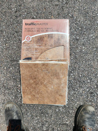 Adhesive floor tile. 23 Sq ft 