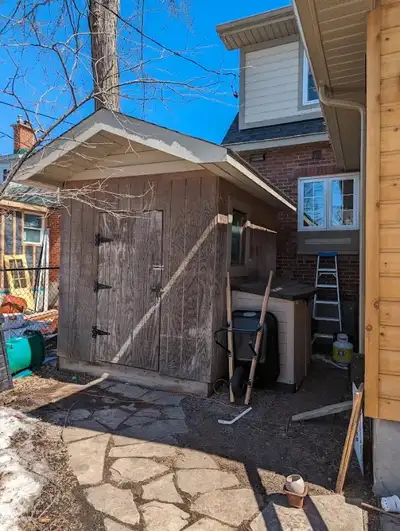 SHED SOLID WOOD WELL BUILT 8'x10' DISASSEMBLED AND READY TO MOVE, View more