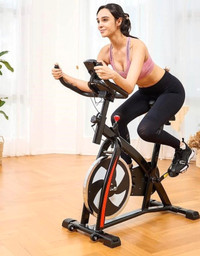ZELUS Exercise Bike with Adjustable Seat & Handleb