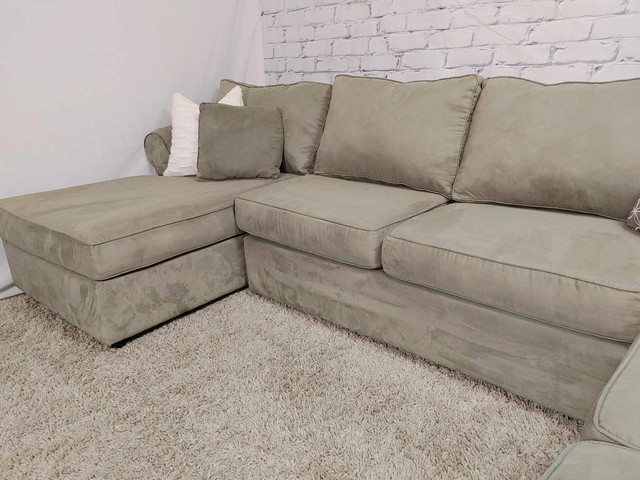 Will deliver! Large comfy family sectional couch | Couches & Futons |  Edmonton | Kijiji