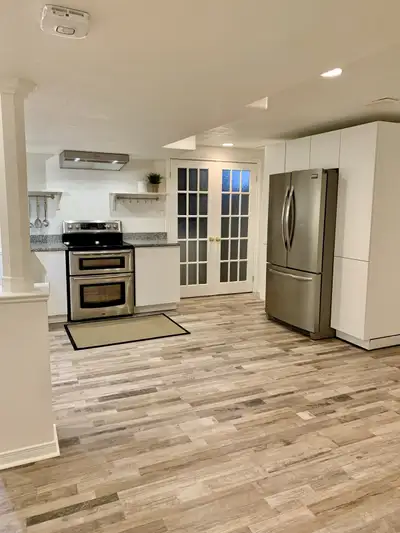 ~1000sqft basement unit w bright space and open concept -Master bedroom c/w huge closet and 4 piece...