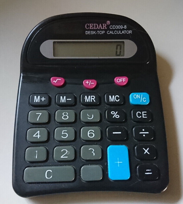 Cedar CD309-8 Desk Top Calculator in Other in Oshawa / Durham Region