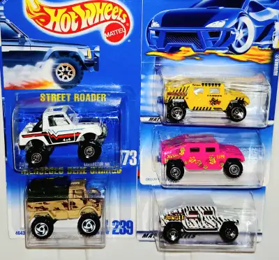 Awesome lot, all of them except for the die cast Suzuki Samurai Street Roader Jeep, have plastic bod...