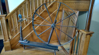Gorgeous, real antique, spinning wheel