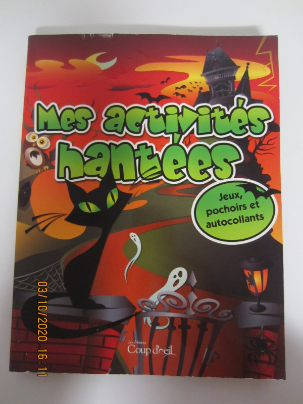 Cahier d'activités pour Halloween Mes activités hantées NEUF dans Jouets et jeux  à Longueuil/Rive Sud