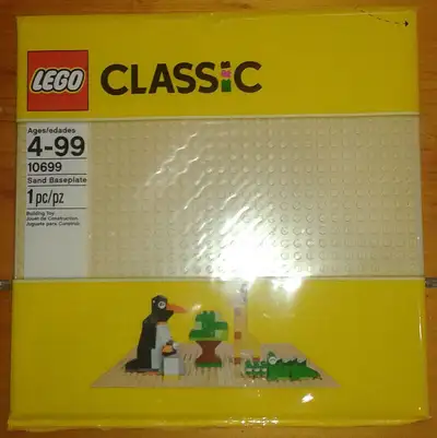 -lego 10699 Baseplate Beige / plaque 32x32 Sand Baseplate. Neuf, toujours scellé dans son emballage...