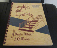 1947 text Simplified Stair Layout for apprentices in woodworking