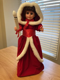 Animated Light Up Christmas Doll