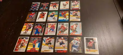 21 Valeri Bure Hockey card lot, W/ Rookies, No Duplicates, Mostly NM-MT Pickup in Valley Ridge Cash...