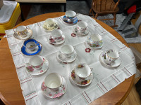 Vintage Teacups and Saucers (12 pairs)