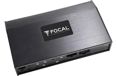 Focal FDP Sport Compact 4-channel amplifier for Harley-Davidson and ATV use — 175 watts RMS x 4 Abou...