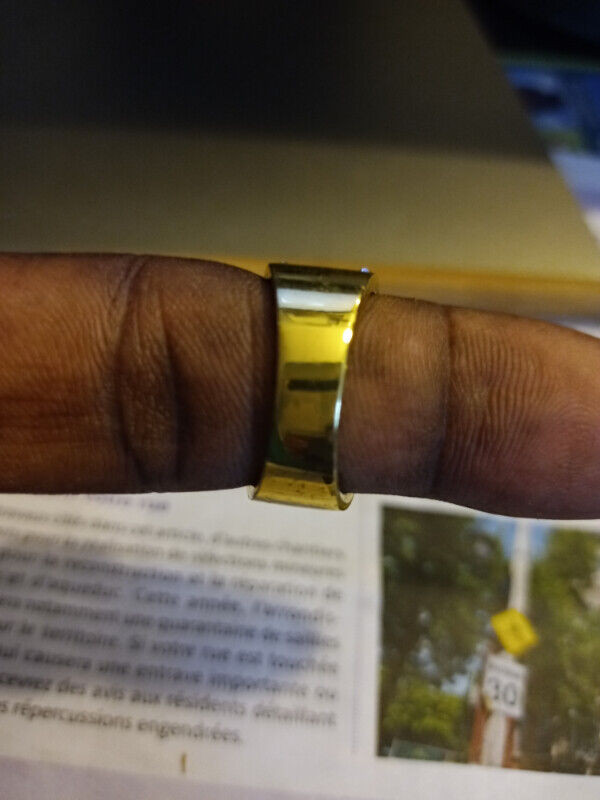 Bague pour homme 18k gold. taille 10 dans Bijoux et montres  à Ville de Montréal - Image 2