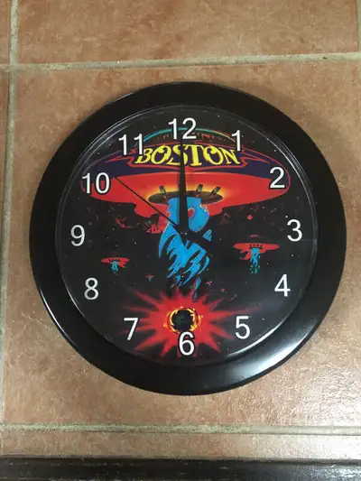 Vintage BOSTON Debut Album Cover Clock 9.5” Diameter, View more