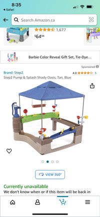  Shady oasis water table 