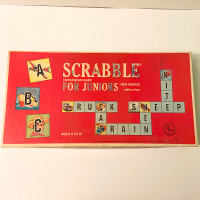 Vintage 1964 Scrabble Crossword Game for Juniors Selchow