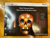 Skull window Halloween decoration