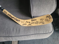 Edmonton oilers 30 year anniversary signed hockey stick