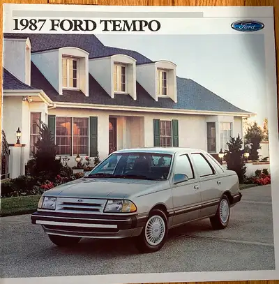 1987 FORD TEMPO BROCHURE FOR SALE LARGE SIZED ENGLISH BROCHURE HAS 21 coloured pages Showing the 2&4...