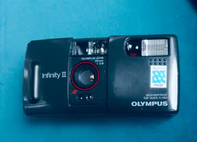 Olympus AF-infinity ll same lens as MJU II | 35mm f/2.8 lens - film tested and fully working Compact...