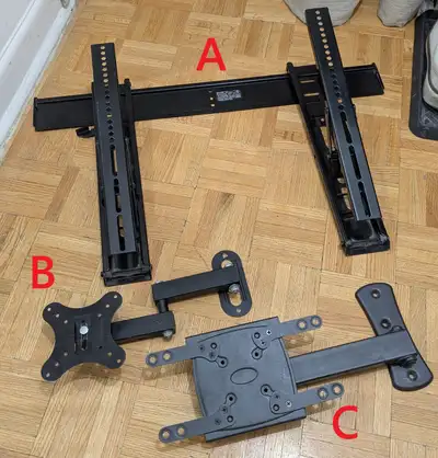 Sold as is TV Wall Mount WITHOUT SCREWS/INSTALLATION KIT, View more