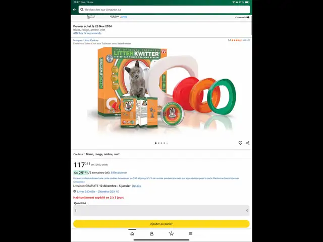 Litterkwitter cat training toilet in Accessories in Lanaudière - Image 2