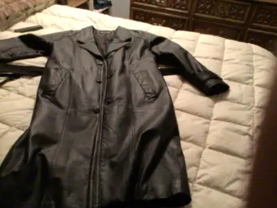 Mens leather coat, View more