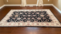 MADE IN INDIA WOOL & SILK AREA RUG