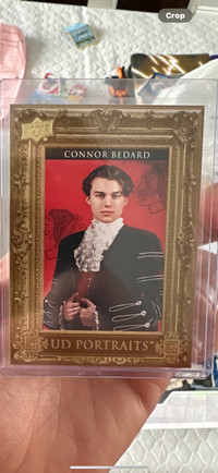 Connor Bedard rookie card portrait 