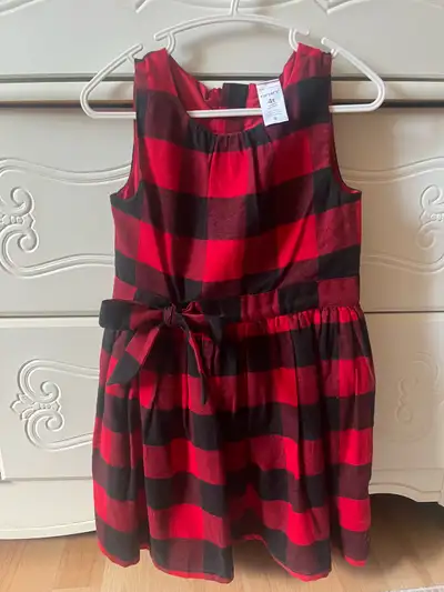 toddler 4t buffalo plaid dress, View more