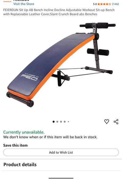 Exercise bench, View more