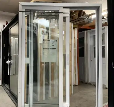 1338PP Porte patio PVC 5′ Blanche 58 1/2×81 ouv. Droite, View more