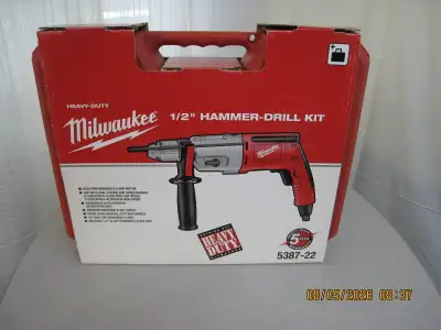 Milwaukee 1/2 inch Dual Speed Hammer Drill,, View more