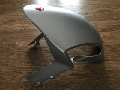 Factory Original motorcycle bike rare Matt Satin Silver 25th anniversary Front Fender May fit other...
