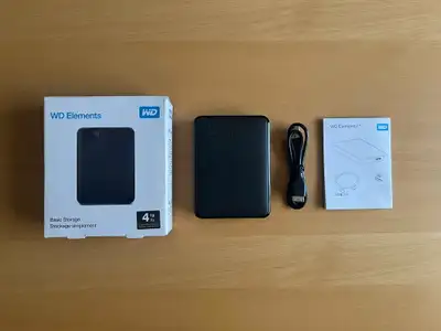 4TB WD Elements Mobile Hard Drive Disque Dur Western Digital, View more
