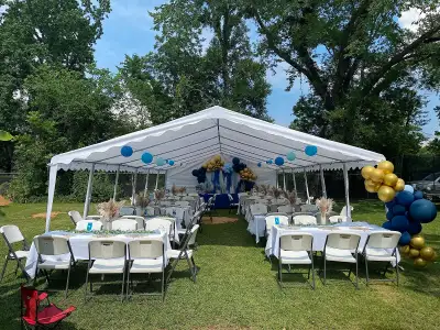 also available 10'x20', 20'x20' Heavy duty Industrial 20' x 40' Heavy Duty Outdoor Party Tent with R...