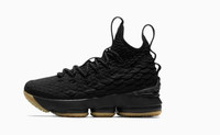(GS) Nike LeBron 15 'Black Gum' 922811-001 Size 7 US