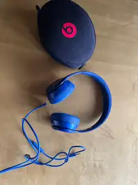 Blue headphone