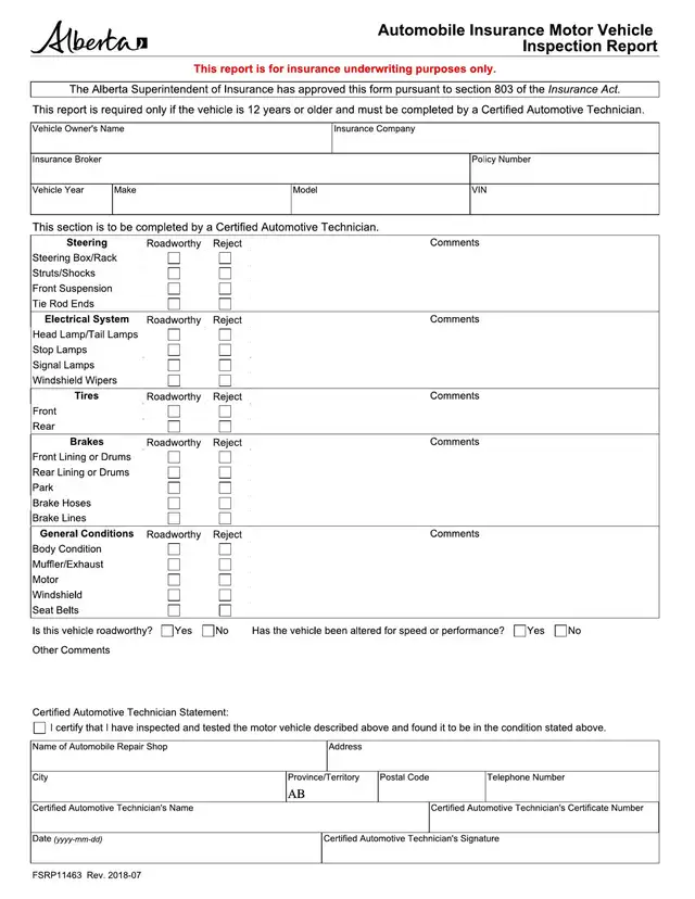 MOBILE INSURANCE INSPECTIONS