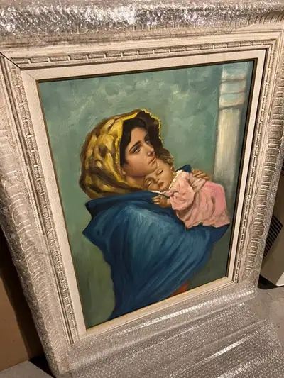 Oil painting of Jesus and Mary, View more