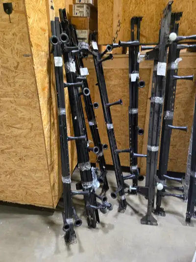 QUEEN/KING BED FRAME WITH HARDWARE. $50 EACH, NORMALLY $75 + TAX for the same product. Inquire withi...