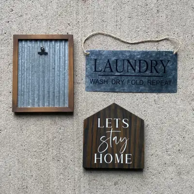 photo frame laundry sign wall art home decor, View more