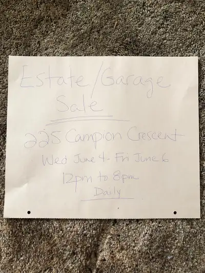 Estate/Garage Sale - Large Inventory, View more