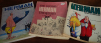 3 Herman Treasury Books, Jim Unger, Larger Size, 3 for $25