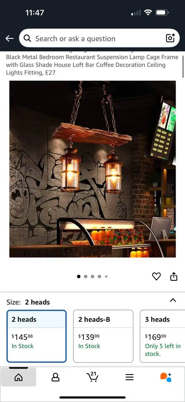 Wood Retro Pendant Lighting – Vintage Industrial Chandelier in Indoor Lighting & Fans in Kitchener / Waterloo - Image 5