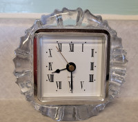 Digital clock in crystal frame