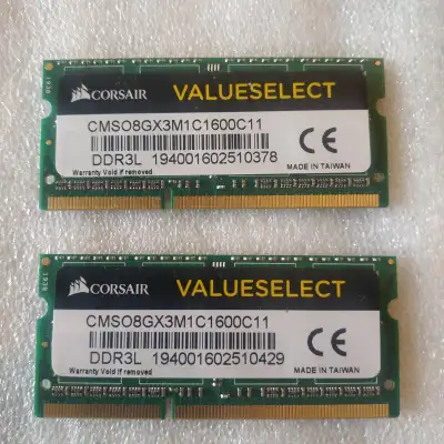 Corsair 16 GB RAM memory (2x8GB kit), View more