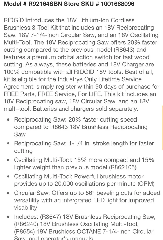 Cordless tool kit  in Power Tools in Markham / York Region - Image 11