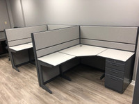 Teknion 5'x5' x51"H Workstation with NEW Fabric of Your Choice